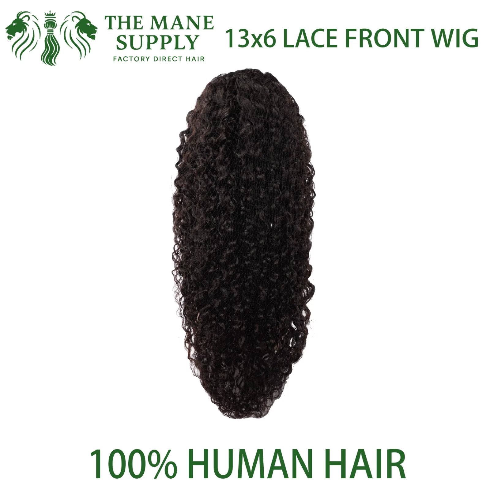 The Mane Supply 13x6 Water Wave Lace Front Wigs Human Hair Pre Plucked 180% Density Natural & Healthy Soft Comfortable