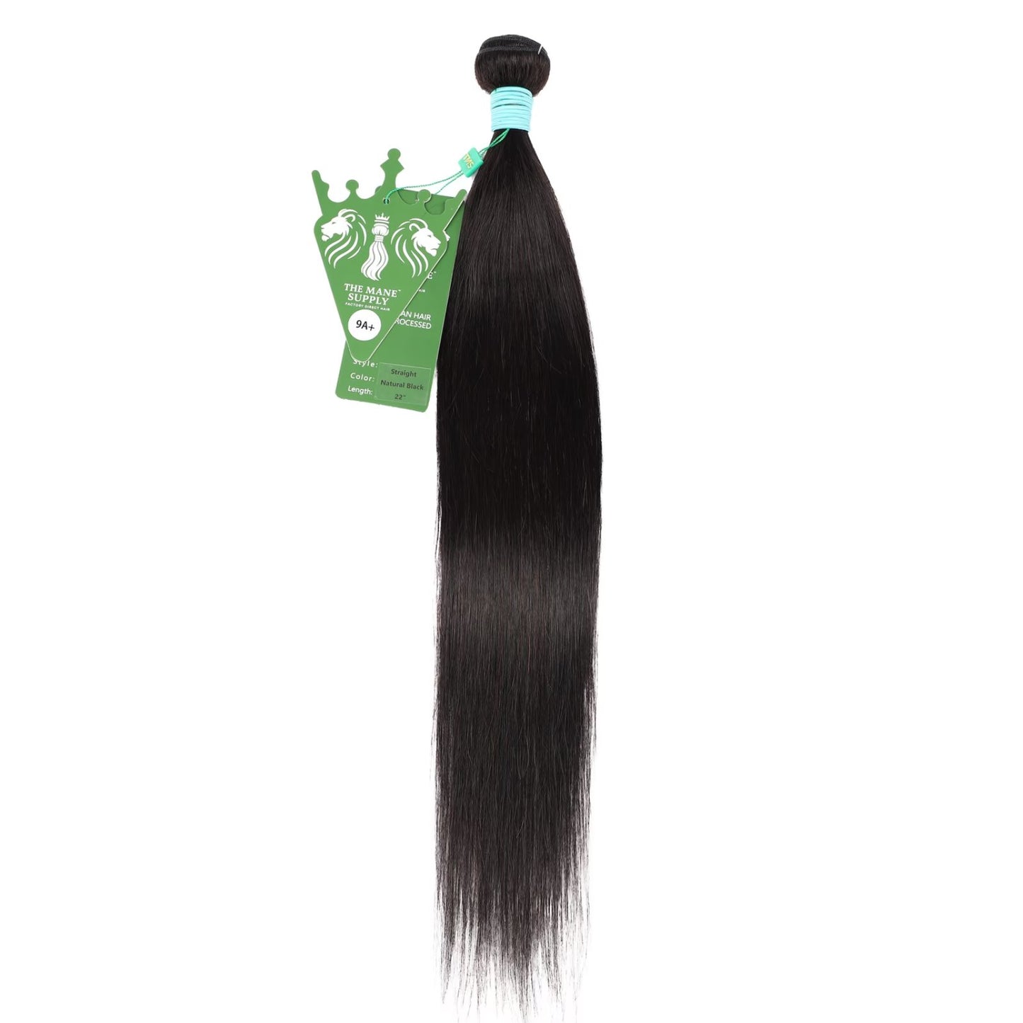 The Mane Supply Straight Bundles Human Hair 9A+ 100% Unprocessed Virgin Human Hair 1b#
