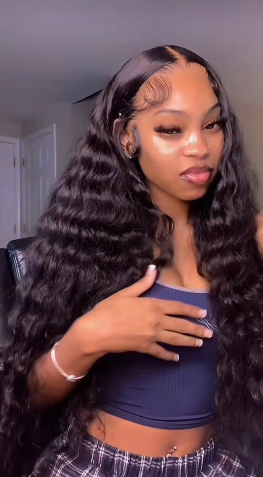 The Mane Supply Loose Deep Bundles Human Hair 15A 100% Unprocessed Virgin Raw Remy Hair 1b#
