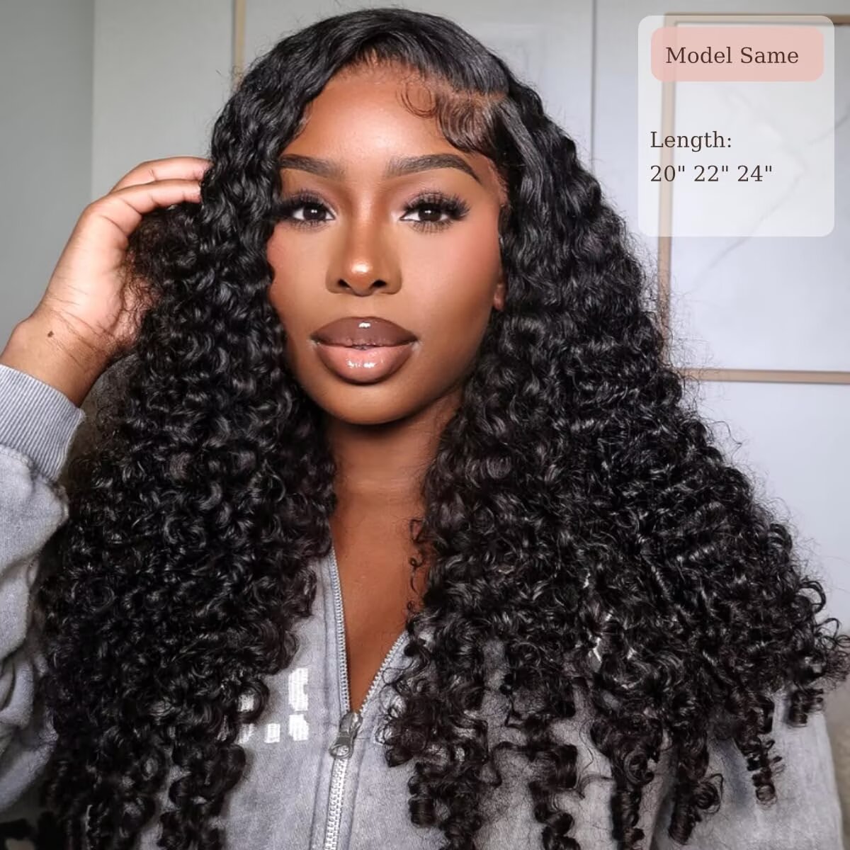 The Mane Supply 13x6 Burmese Curl Lace Front Wigs Human Hair Pre Plucked 180% Density Natural & Healthy Soft Comfortable