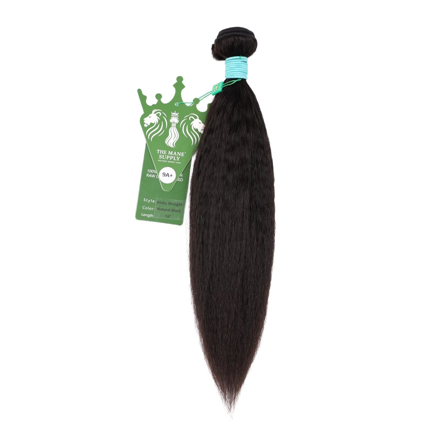 The Mane Supply Kinky Straight Bundles Human Hair 9A+ 100% Unprocessed Virgin Human Hair 1b#